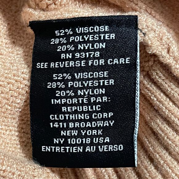 Premies Sweater Womens Small Tan Cable Knit Cozy Jumper - Picture 4 of 8